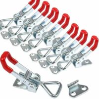 GH-4001 Juego de abrazaderas de palanca ajustables de 8 piezas, capacidad de sujeción de 165 kg, para una fijación y apriete rápidos