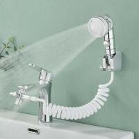 Kit de ducha de mano ZVD para lavabo, grifo de baño de mano con 3 modos de rociado para lavar el cabello, baño, lavadero y cuarto de servicio.