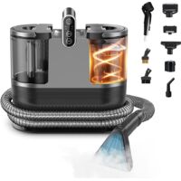 Shampouineuse canapé - Nettoyeur de tapis 1200W avec chauffage intégré – Vapeur 100°C – Eau chaude 60°C – Aspiration humide et sèche –Double réservoir 1,6 L / 0,95 L – Câble 4 m – Protection IPX4
