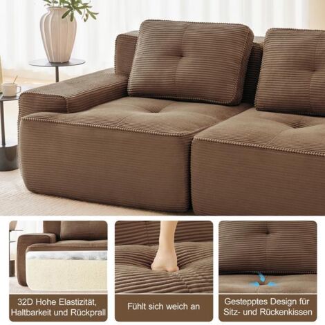 Sofa Boneless 4 Sitzer U Sofa F r Wohnzimmer Modulares Corduroy Cloud Sofa sofa-boneless-4-sitzer-u-sofa-f-r-wohnzimmer-modulares-corduroy-cloud-sofa