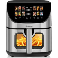 8,5 l Multifunktions-Heißluftfritteuse Smart mit LED-Touch-Bedienung Familienofen