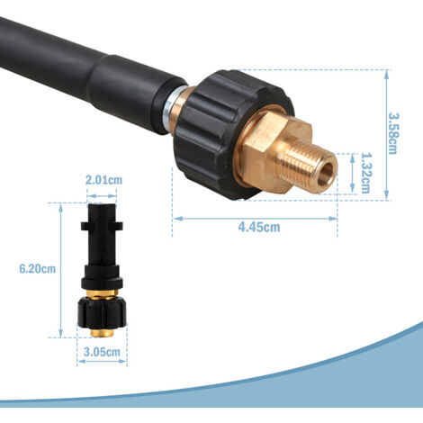 30m Rohrreinigungsschlauch 200 Bar, 60 °C – Mit Adapter & Düsen Für Hochdruckreiniger (Quick Connect) 30m Rohrreinigungsschlauch 200 Bar, 60 °C – Mit Adapter & Düsen Für Hochdruckreiniger (Quick Connect)