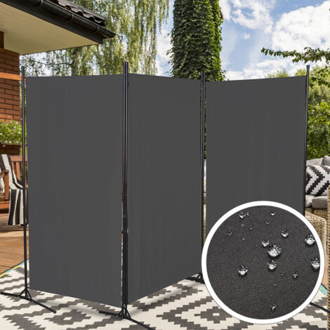 vidaXL Paravent 3-TLG. Raumtrenner Raumteiler Trennwand Umkleide Sichtschutz Spanische Wand Wohnzimmer Schlafzimmer Schwarz 150x220cm Stoff vidaXL Paravent 3-TLG. Raumtrenner Raumteiler Trennwand Umkleide Sichtschutz Spanische Wand Wohnzimmer Schlafzimmer Schwarz 150x220cm Stoff