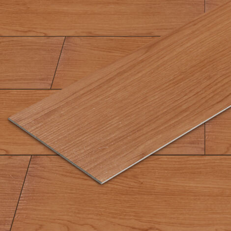 Wolketon Vinyl Laminat 2.51m² Selbstklebend Hellbraun 18 Nachbildung Dielen Design Bodenbelag gefühlsecht