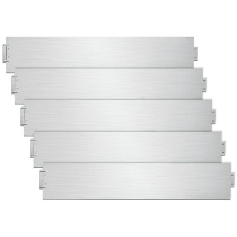 SWANEW 10M Rasenkante 100x18cm langlebig Garten Wegbegrenzung Verzinkt Gartenpalisade Pflanzen