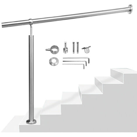 SWANEW Geländer außen und innen 1 Stück– Edelstahl Treppengeländer, Handläufe und Wandgeländer für hohe Haltbarkeit, robuste Verarbeitung 80x90cm (1/5)