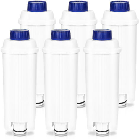 Set mit 6 Wasserfiltern DLSC002, kompatibel mit Delonghi Magnifica, Dinamica, Autentica, Primadonna und allen Serien ECAM, ESAM, ETAM, BCO, EC Kaffeemaschinen (1/5)