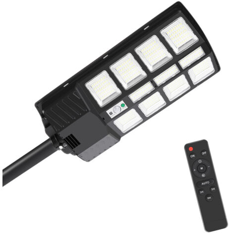 SWANEW 300W Solar LED Straßenlaternen Wasserdichte Solarlampen mit Fernbedienung & Motion Sensor Sicherheitsleuchte für Außenwand Garten Veranda (1/5)