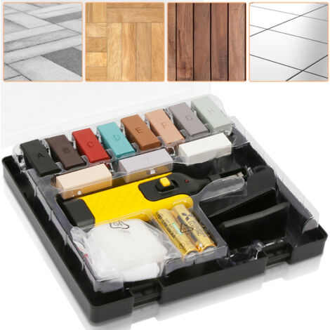 Reparatur-Set Fliesen & Steinböden 17tlg. Bodenreparatur inkl. Wachsschmelzer Steingut Blumentöpfe Oberflächen aus Keramik zum Ausbessern (1/5)