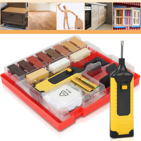 Holz Reparatur und Fliesen Set 17-Tlg 11 Wachs Holzmöbeln und Kacheln Möbel Auffüllen Schrammen Kratzern Flecken Hartwachsstangen, Holz Reparatur (1/5)