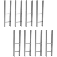 SWANEW Pfostenanker H-Anker H-Pfostenanker Pfostenträger Pfostenhalter 81mm 8 Stück