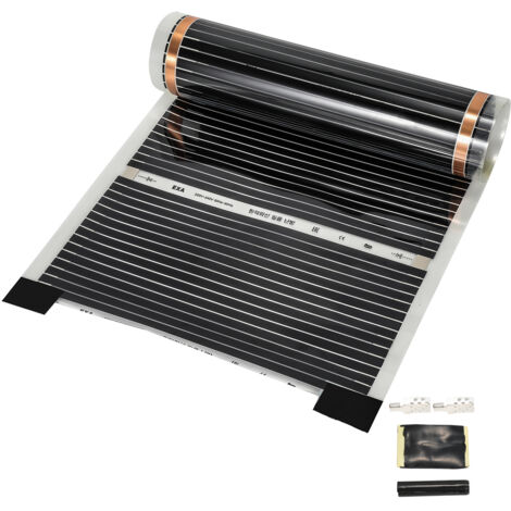 Riscaldamento a pavimento elettrico con film ad infrarossi: Calore nero. 200cmx50cm. 220W/m²