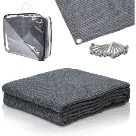 Wolketon Stuoia per tenda da campeggio, Stuoia per tenda da campeggio, Stuoia per tenda da campeggio, Telo da terra per caravan 250x250CM,Grigio