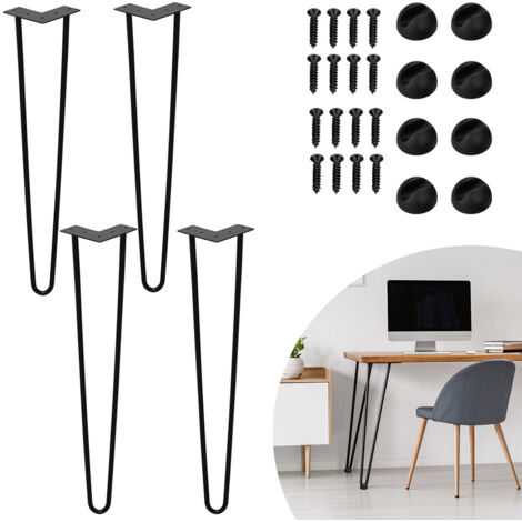 Jopassy Set di 4 gambe a forcella Telaio del tavolo Corridori del