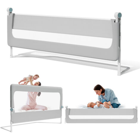 Wolketon 180CM Spondina pieghevole per neonati/bambini Spondina pieghevole per letto Barriera protettiva per neonati in camera da letto