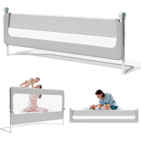 Wolketon 200CM Spondina pieghevole per neonati/bambini Spondina pieghevole per letto Barriera protettiva per neonati in camera da letto