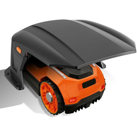 Wolketon Garage per tosaerba Piccoli attrezzi da giardino Copertura protettiva Ribaltabile Tetto per robot tosaerba