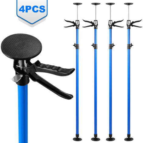Wolketon Montante de soporte regulable en altura 115-290cm, juego de 4 montantes de acero, montaje