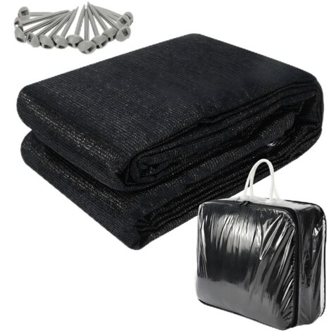 Wolketon Alfombra Exterior Alfombra de Tienda Alfombra de Viaje para Camping Alfombra de Toldos para Caravana 250X300cm Negro (1/5)