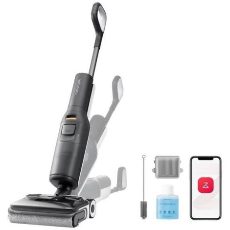 Roborock – Aspirateur balai laveur 240W – Aspiration 20 000 Pa – Autonomie 60 min – Technologie d'auto-nettoyage – Pour sols durs et tapis