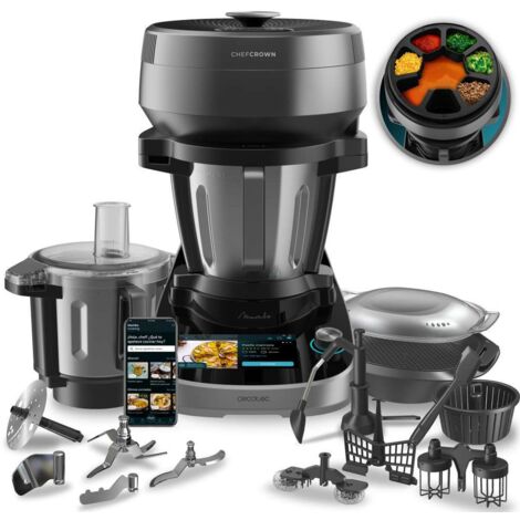 Cecotec – Robot multifonction 4,5 L – 45 fonctions – 14 vitesses – Température jusqu'à 180 ºC – Connecté à l'application Mambo (1/5)