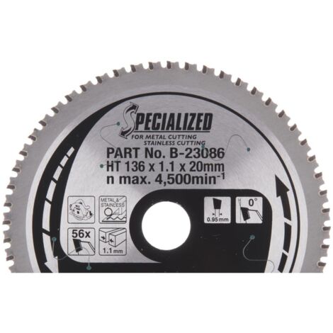 Makita Sägeblatt für Edelstahl 136 x 20 mm • 56 Zähne (1/3)
