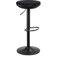IWMH Swivel Stool, Ergonomic Standing Stool, Height-Adjustable Work Stool with Wide Seat, Stool for Office Bar - Black