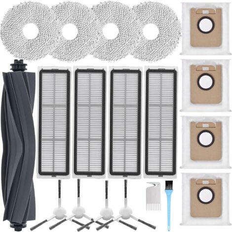Zubehör für Dreame L10s Ultra/L10 Ultra – Ersatzteile für Xiaomi X10+, 1 Hauptbürste, 4 Filter, 4 Wischtücher, 4 Seitenbürsten, 4 Staubbeutel (1/5)