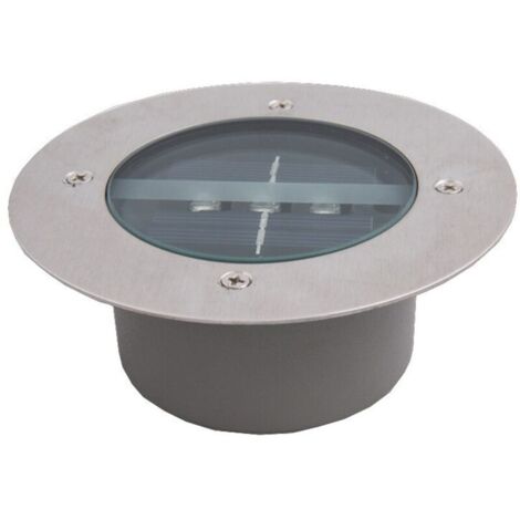 Solar-Gartenleuchten für den Außenbereich, 4er-Pack mit 3 LED-Spots, IP65 wasserdicht, dekorative Rasenbeleuchtung für Wege, Terrassen, Gärten und Einfahrten (rund, kaltweiß) (1/5)