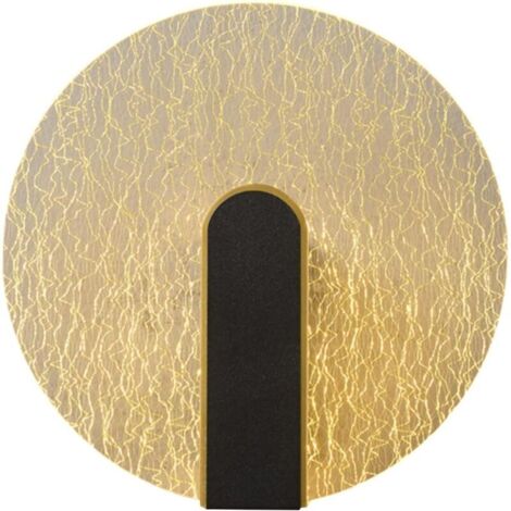 Vintage-Wandleuchte für den Innenbereich, Acryl-Wandleuchte, goldene Wandleuchte, runde Lampe, LED-Wandleuchte, Art-Deco-Wandleuchte für Wohnzimmer, Schlafzimmer, Nachttisch, Treppenhaus (dreifarbiges (1/5)