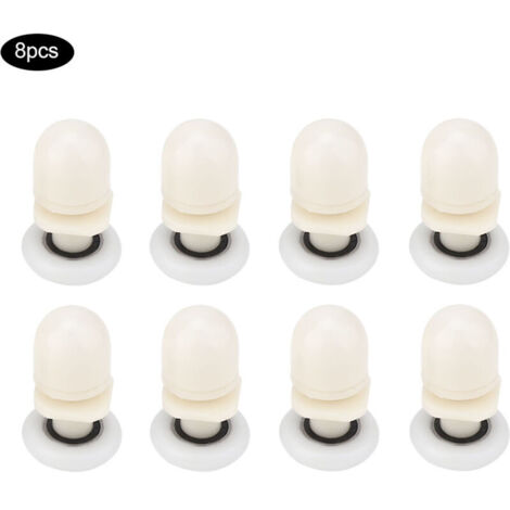 Duschschiebetürrolle, Duschtürrolle, Gleitschienen für Duschtüren, Schienenlager, Ersatzteile für Badezimmerbefestigungen (25 mm) (1/5)