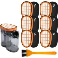 6 Stück Filter für Philips SpeedPro Max Aqua Akkusauger FC6723/01 FC6901-FC6904 XC7042/01 XC8045/01 XC8147/01 FC6812 FC6813 FC6822 FC6823 FC6826 Ersatzfilter für Philips FC5005/01 Zubehör