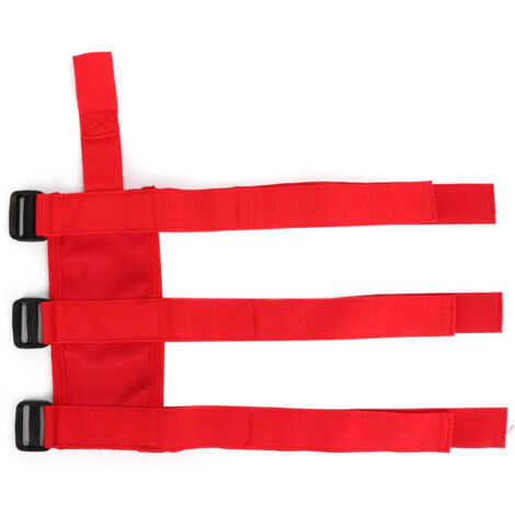 Correa de soporte para extintor de incendios de coche, ajustable, apta para Jeep Wrangler/Gladiator rojo. (1/5)