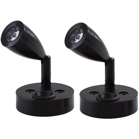Juego de 2 luces de lectura LED de 12 V – Interruptor ajustable – Iluminación de 6000 K – Fácil instalación para autocaravanas y furgonetas