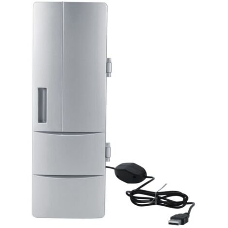 Mininevera USB compacta de 8,5 x 12 x 25 cm – Enfría bebidas a 10 ℃ – Calienta a 50 ℃ – Silenciosa a 35 dB – Ideal para viajes y oficina.