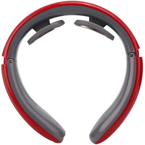 Dispositivo de masaje eléctrico por impulsos para las vértebras cervicales, que alivia el dolor de cuello y hombros (instrumento de fisioterapia, blanco). (1/5)