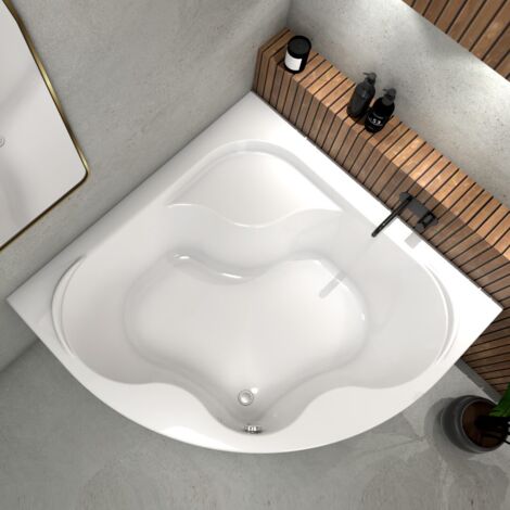 ECOLAM Badewanne SELMA 150 x 150 cm Eckbadewanne Acrylwanne symmetrisch