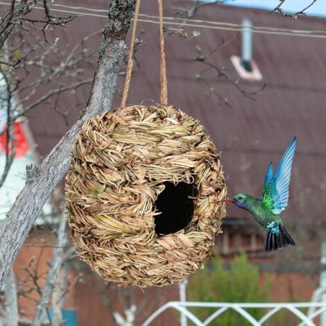 Mini Nichoir En Bois à Suspendre Lot De 4 - Maisons Pour Colibris Et Petits Oiseaux Pour Jardin Extérieur