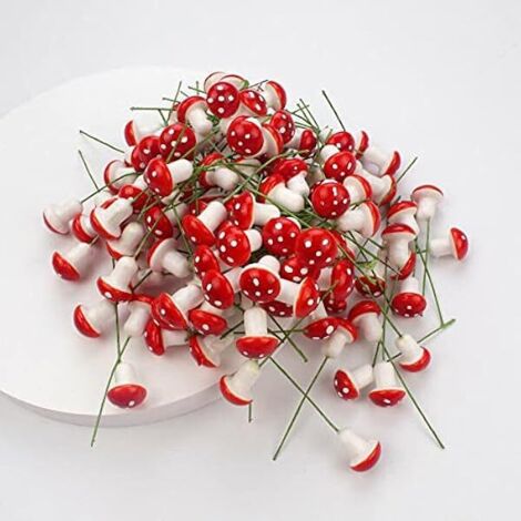 Champignons Décoratifs Mini Champignons Mousse Décoratif - 50 Pièces Pour Jardin Féerique - Décoration Miniature Plantes Succulentes Décoration Terrarium