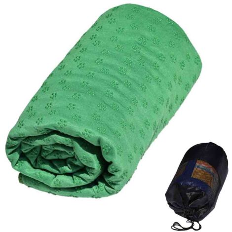 Serviette de yoga - ANNEFLY - 185x82cm - Absorbant la sueur et