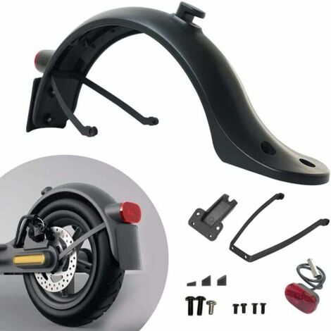 Garde-boue arrière Xiaomi M365 Pro 2 + support plaque immatriculation + feu arrière crochet