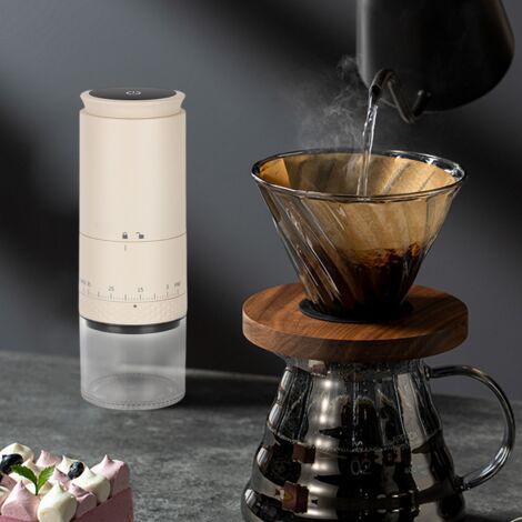 Moulin à meules coniques , moulin à meules électrique réglable avec 51 réglages de mouture précis, moulin à grains de café de 9,7 onces 13 tasses, parfait pour le goutte-à-goutte, le moka