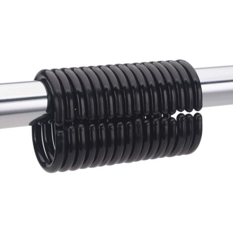 CSPARKV 40x4mm Lot de 24 anneaux de rideau de douche, en plastique, en