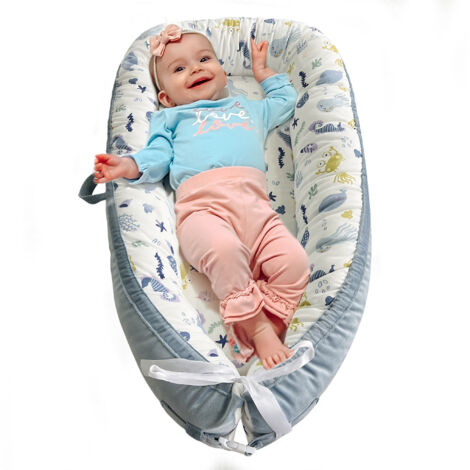 Nid bébé nouveau-né 90x50 cm Minky - Nid câlin nid bébé cocon 4 pièces avec Petite Nid bébé nouveau-né 90x50 cm Minky - Nid câlin nid bébé cocon 4 pièces avec Petite