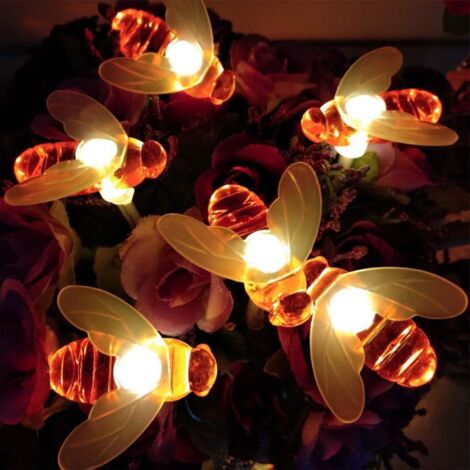 MyCozyLite Guirlande Étoiles LED 5m - 40 Lumières Blanc Chaud à Piles, Étanche IP65, Décoration Magique Intérieur Extérieur
