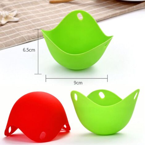 Cuiseur à Œufs Pliable Antiadhésif Avec Brosse à Huile - Parfait Pour Œufs Pochés Et Durs