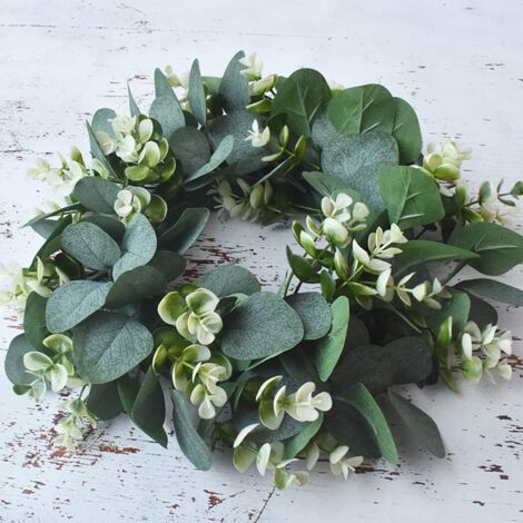 Couronne Décorative Couronne De Vigne Faite Main : Décoration Printanière D' eucalyptus Et De Marguerites - France Guirlande Eucalyptus Vigne Artificielle Couronne Décorative Couronne De Vigne Faite Main : Décoration Printanière D' eucalyptus Et De Marguerites - France Guirlande Eucalyptus Vigne Artificielle
