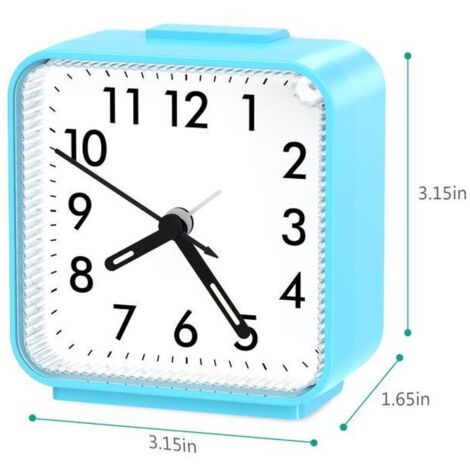 Réveil Enfant Silencieux 3 En 1 – Couleurs Vives, Pas De Tic-tac, Compact Pour Voyage