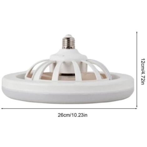 Ventilateur de Plafond avec Lumière et Telecommande, LED Ventilateur Dimmable Plafonnier avec 30W E27 Lampe Intégrée, 3 Couleur Claire, 3 Vitesses, Minuterie, pour Chambre à Coucher, Dortoir, Bureau
