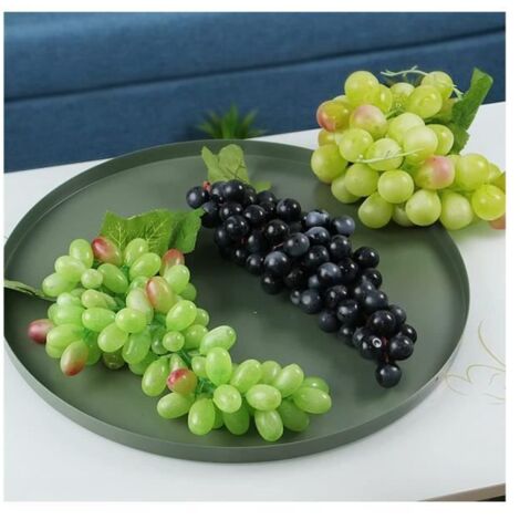 Lot de 6 grappes de raisins artificiels noirs, verts et violets pour ...